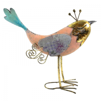 Vogel stehend bunt